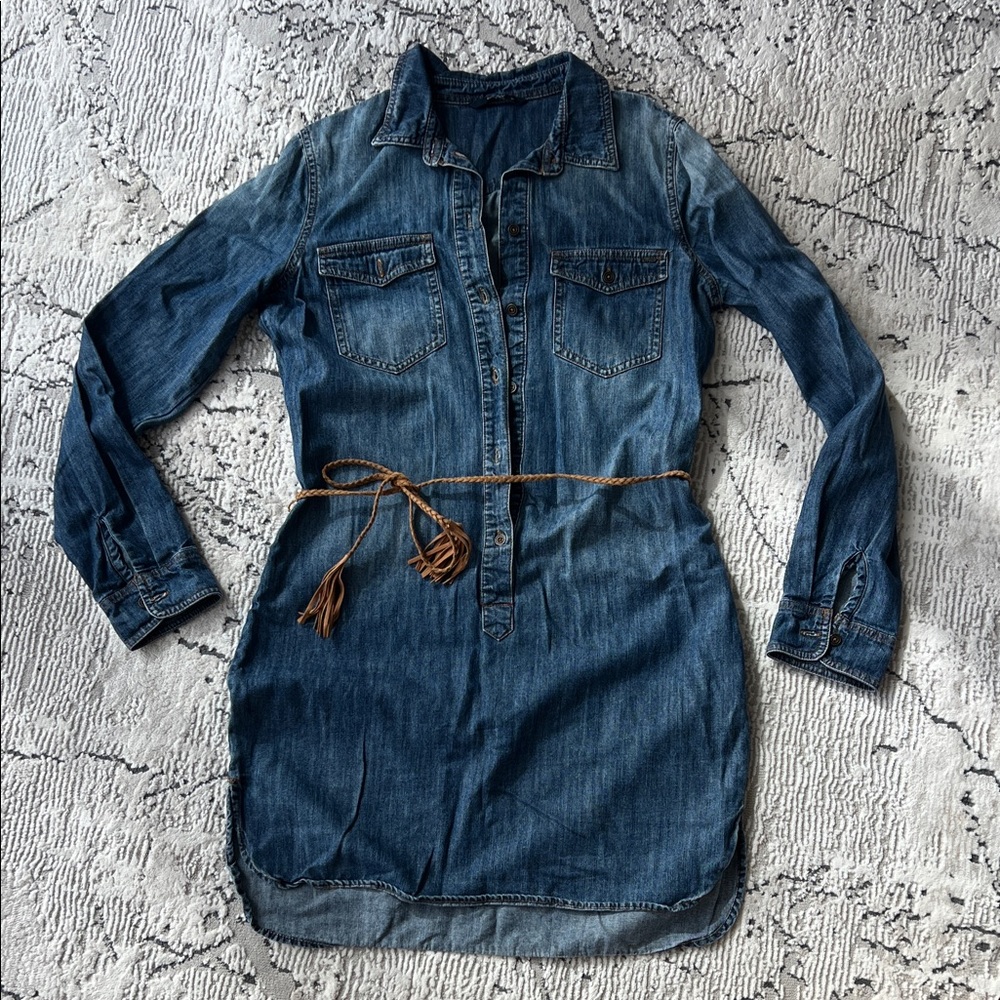 Only Long Sleeve Denim Dress - Indigo